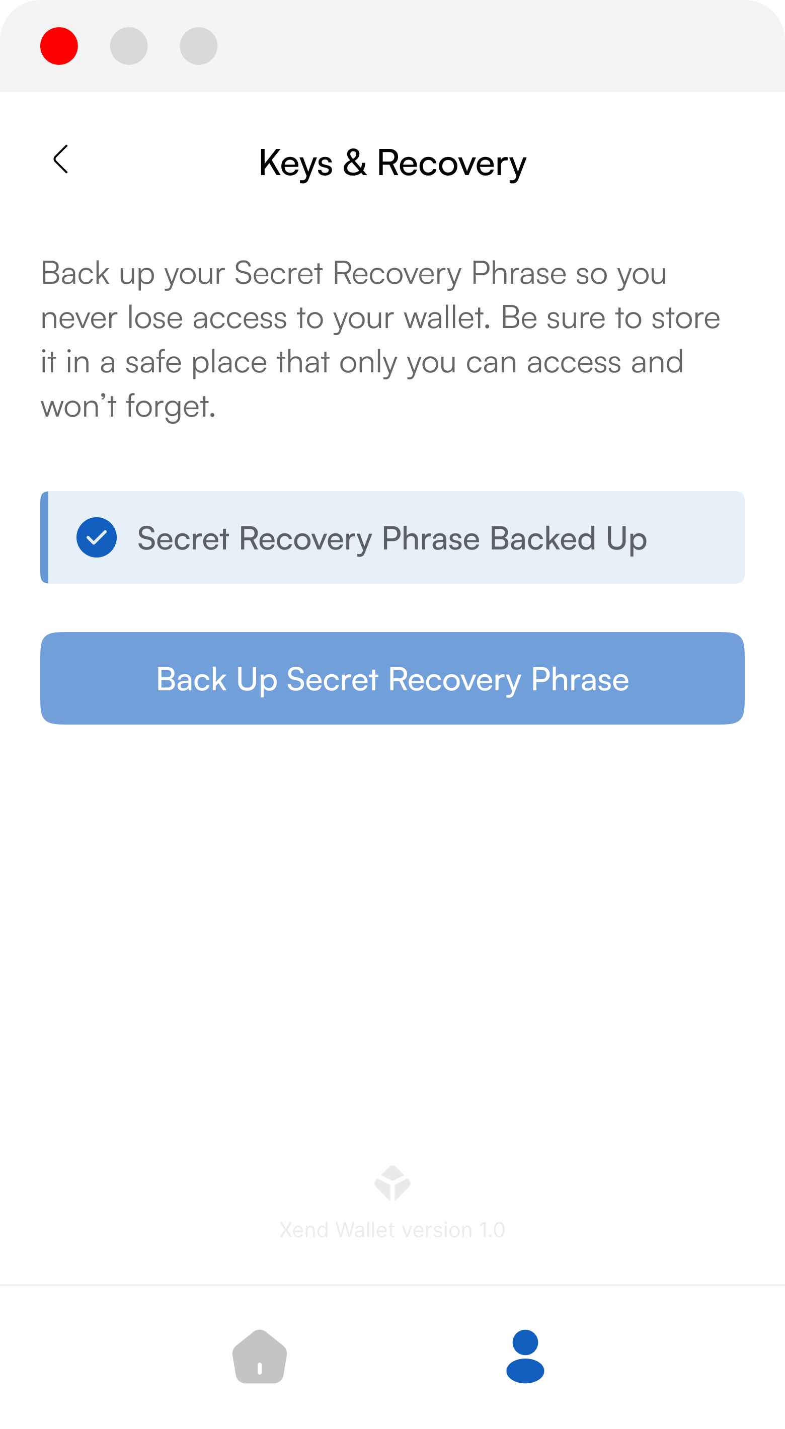Security & Recovery